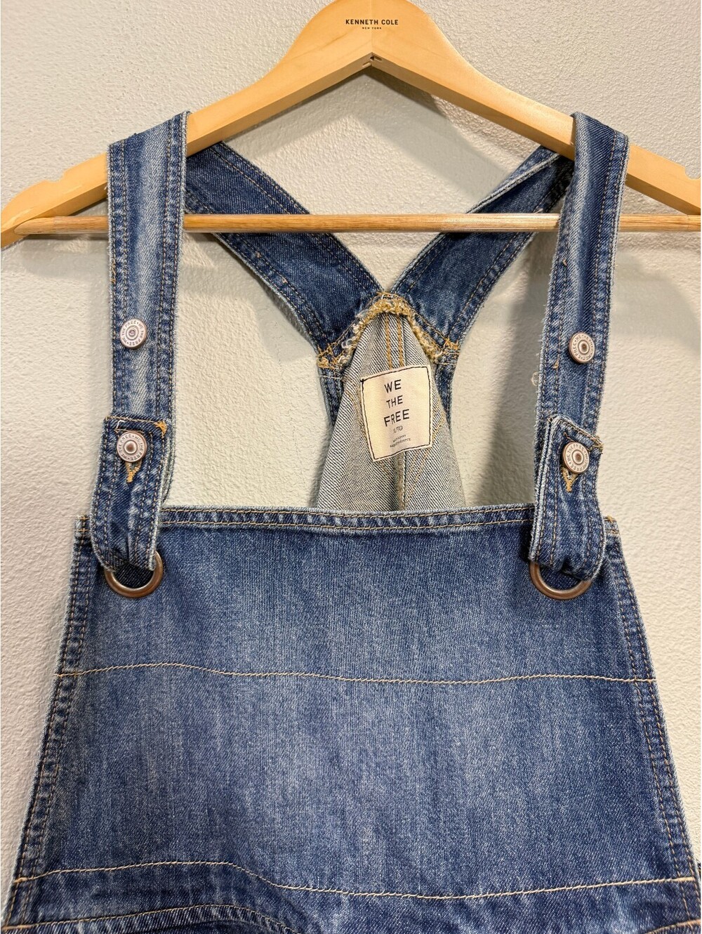 Free People We The Free Rambler Short Shortalls (Denim Overall) - Women's XL NWT - Picture 11 of 11